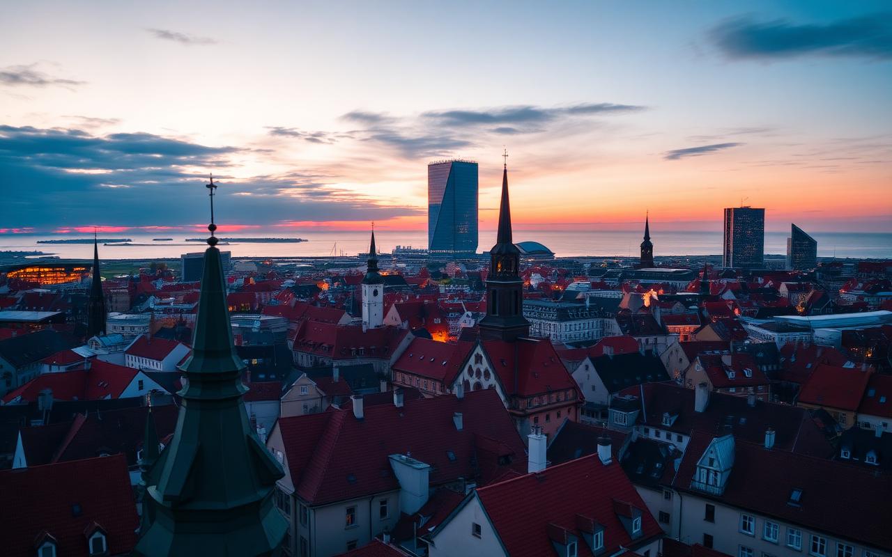 Estonia skyline